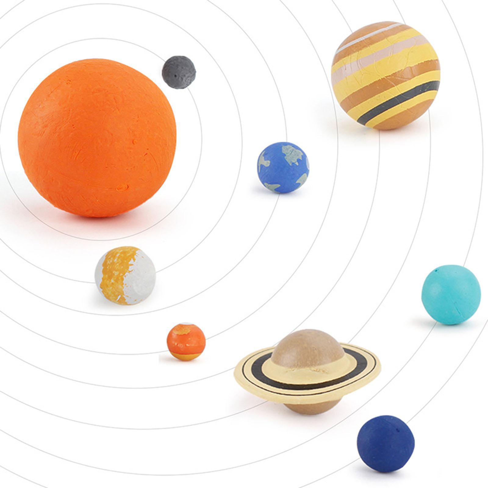 9Pcs Portable Colorful Early Education Soft Planet Ball for Kids