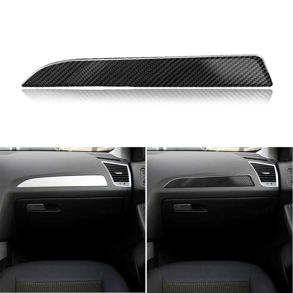 For  A4 A5 B8 Carbon Fiber Black Center Console
