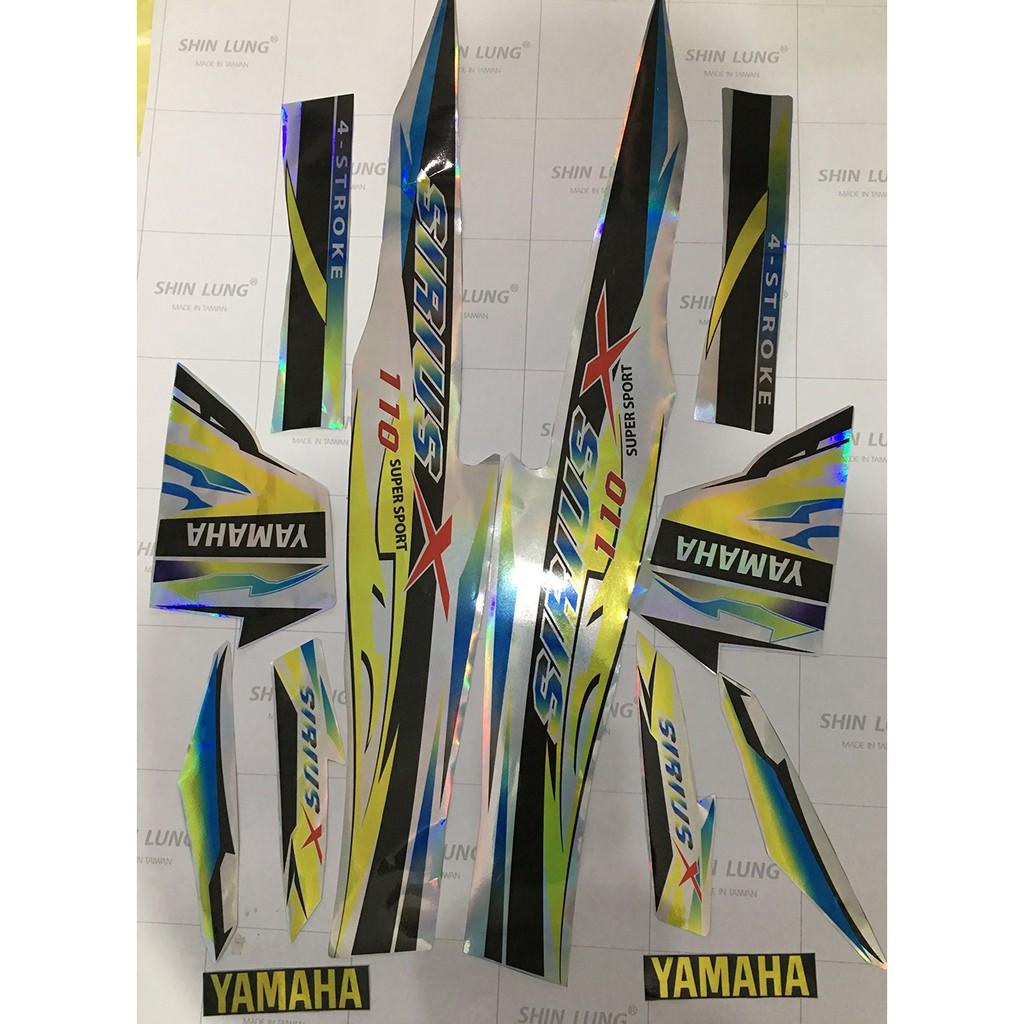 Tem sirius 110 vàng bạc X crom