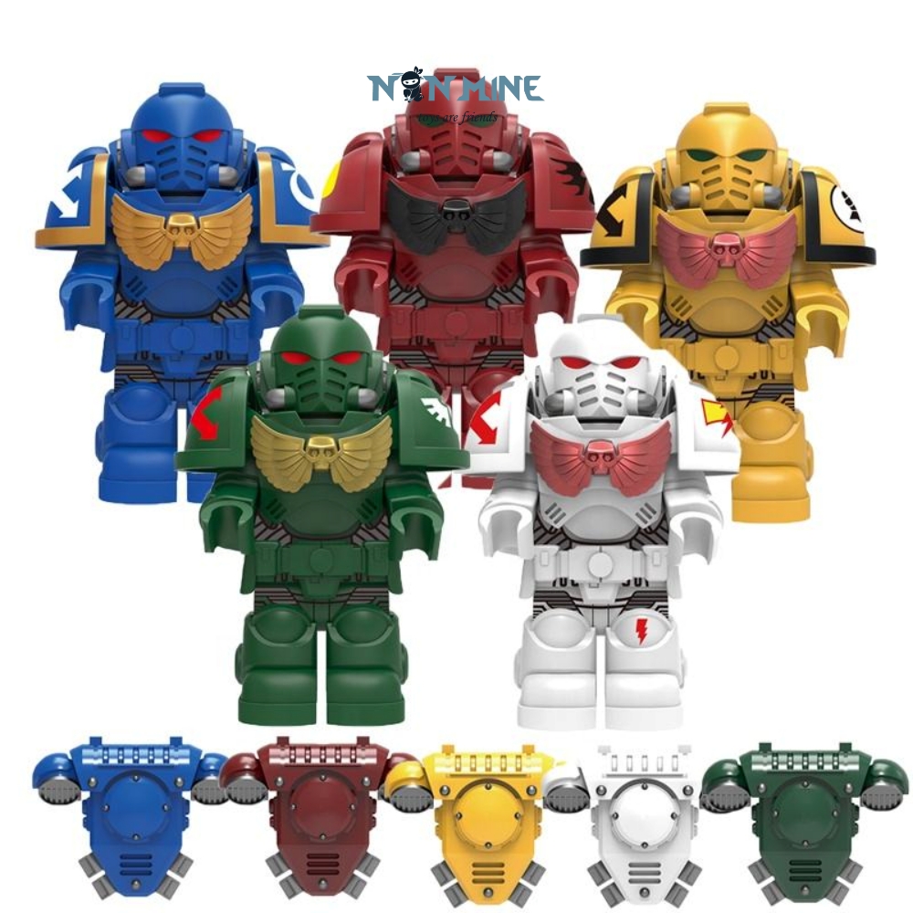 Minifigures Warhammer 40k Đồ Chơi Lắp Ráp Chiến Binh Bán Thần M601-605