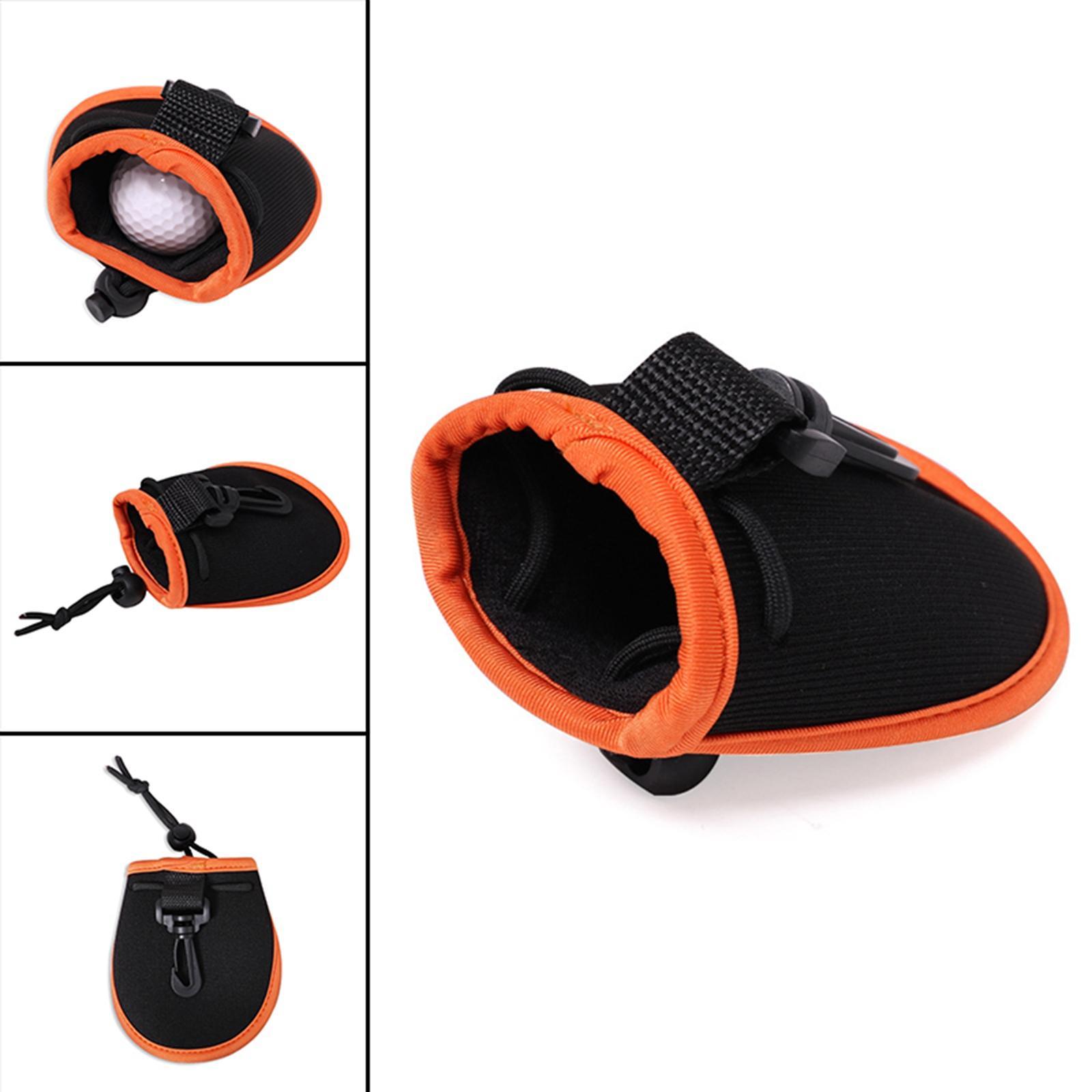 Portable Golf Ball Washer Pouch Belt Waist Bag Pouch with  Clips