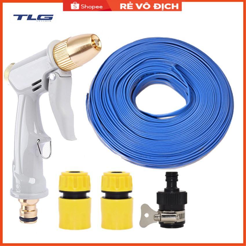 Bộ dây vòi xịt nước rửa xe, tưới cây tăng áp 3 lần, loại 3-5m  206846