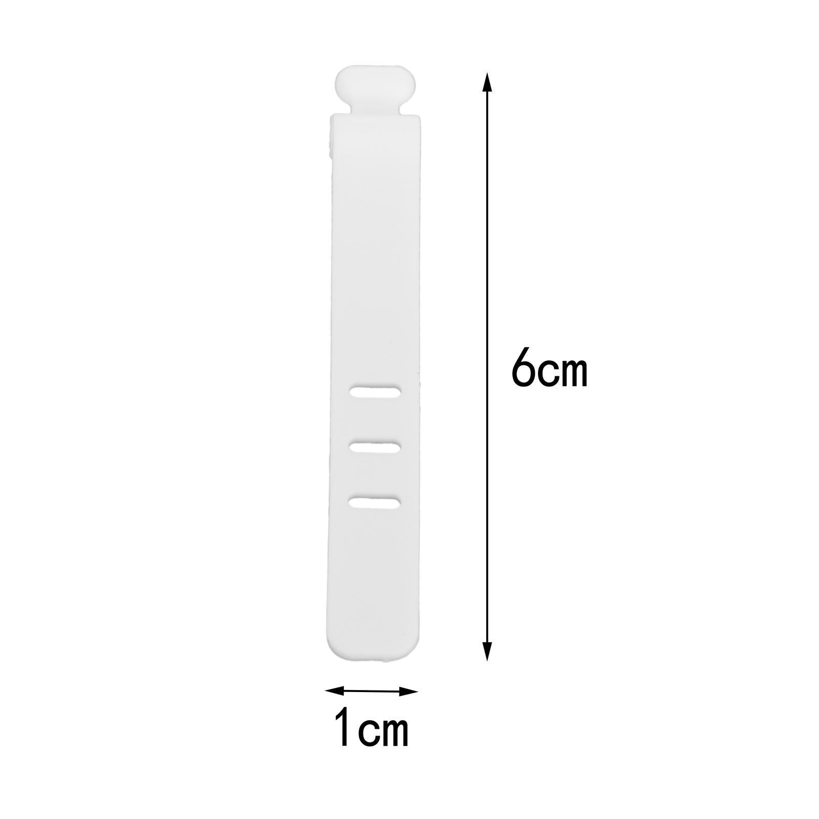 2x10Pcs White Cable Ties Fastening Cable Strap for Data Cable Cord Cables Desk
