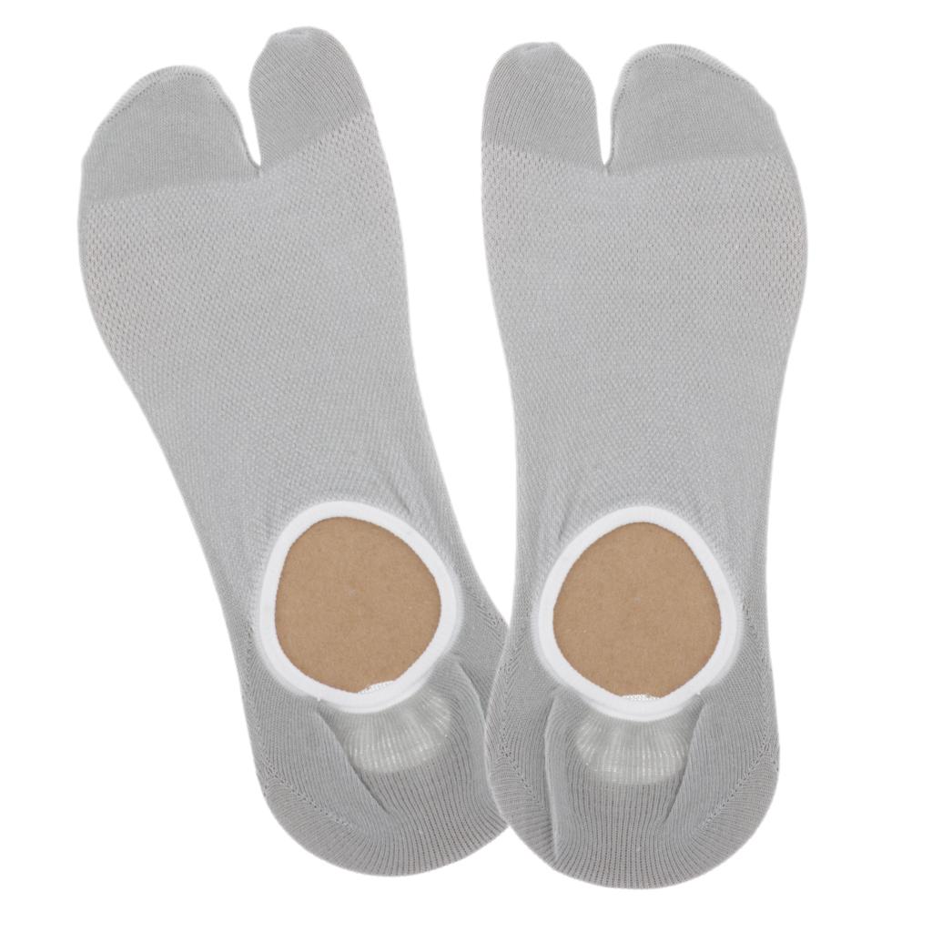 4 Pair Men Cotton Split 2 Toe Socks Tabi Socks Japanese Style Socks Breathable