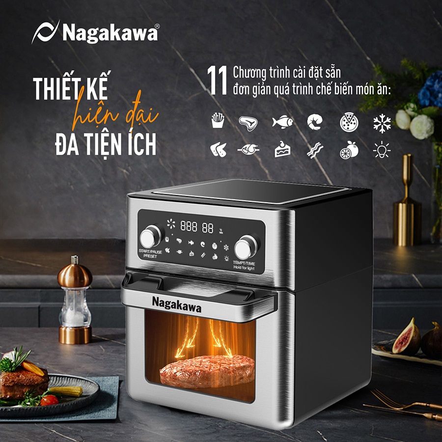 Nồi chiên không dầu Nagakawa NAG3304 - Hàng chính hãng