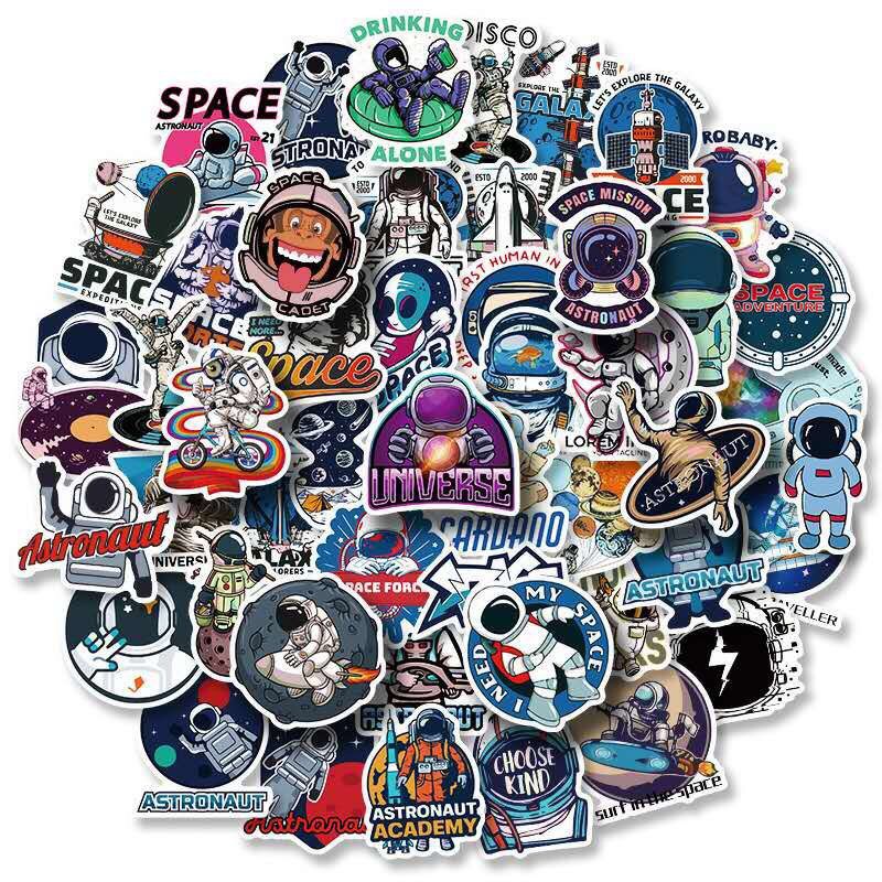 Bộ 50 Sticker Dán Mũ Bảo Hiểm, Bình Nước, Điện Thoại... ( Giao Hình Ngẫu NHiên )