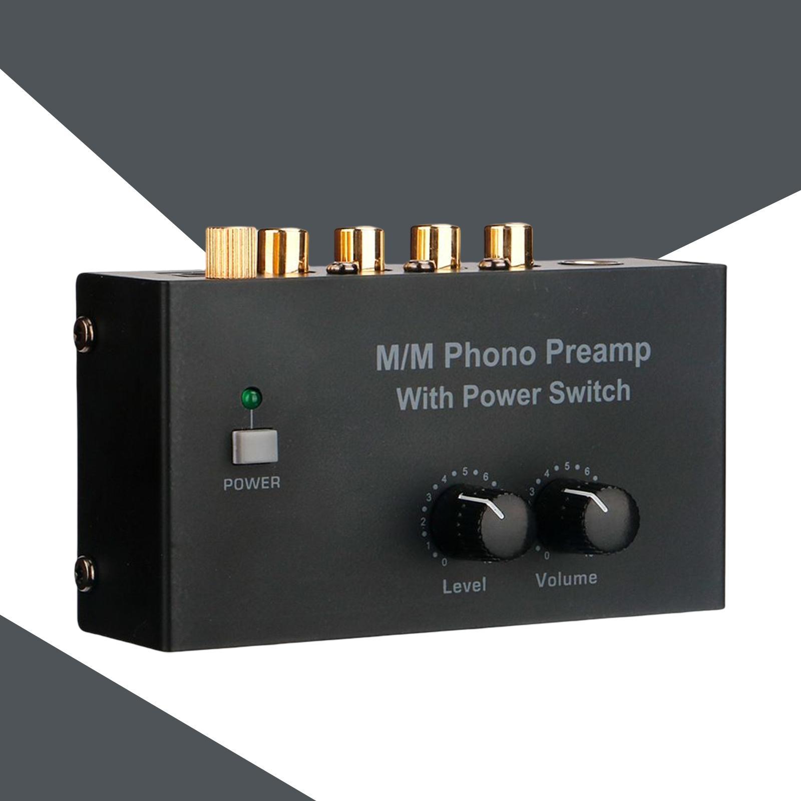 Phonograph Preamplifier Low Noise Audio Stereo for Meetings DJ Mixers Home