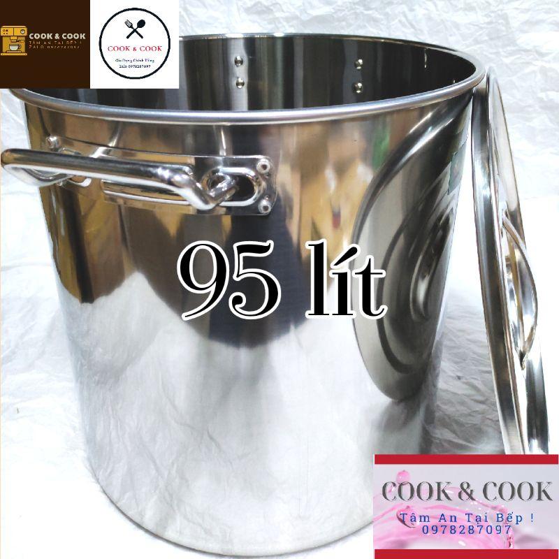 Nồi súp inox 80, 85, 90, 95 lít đáy từ size 50 nồi hầm xương, nồi luộc gà, nồi luộc bánh chưng, nồi phở, nồi quân dụng