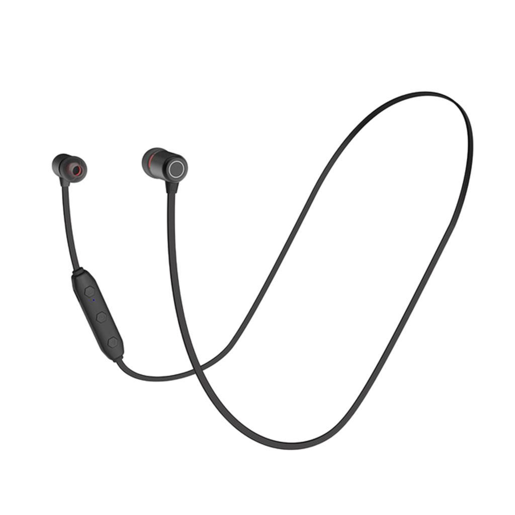 Wireless Headset Neckband Bluetooth5.0 with Microphone Android Black