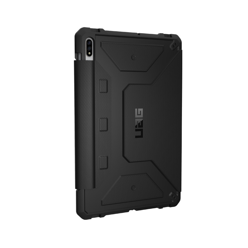 Bao da Samsung Galaxy Tab S7+/Tab S8+ UAG Metropolis - Hàng Chính Hãng - Màu Đen
