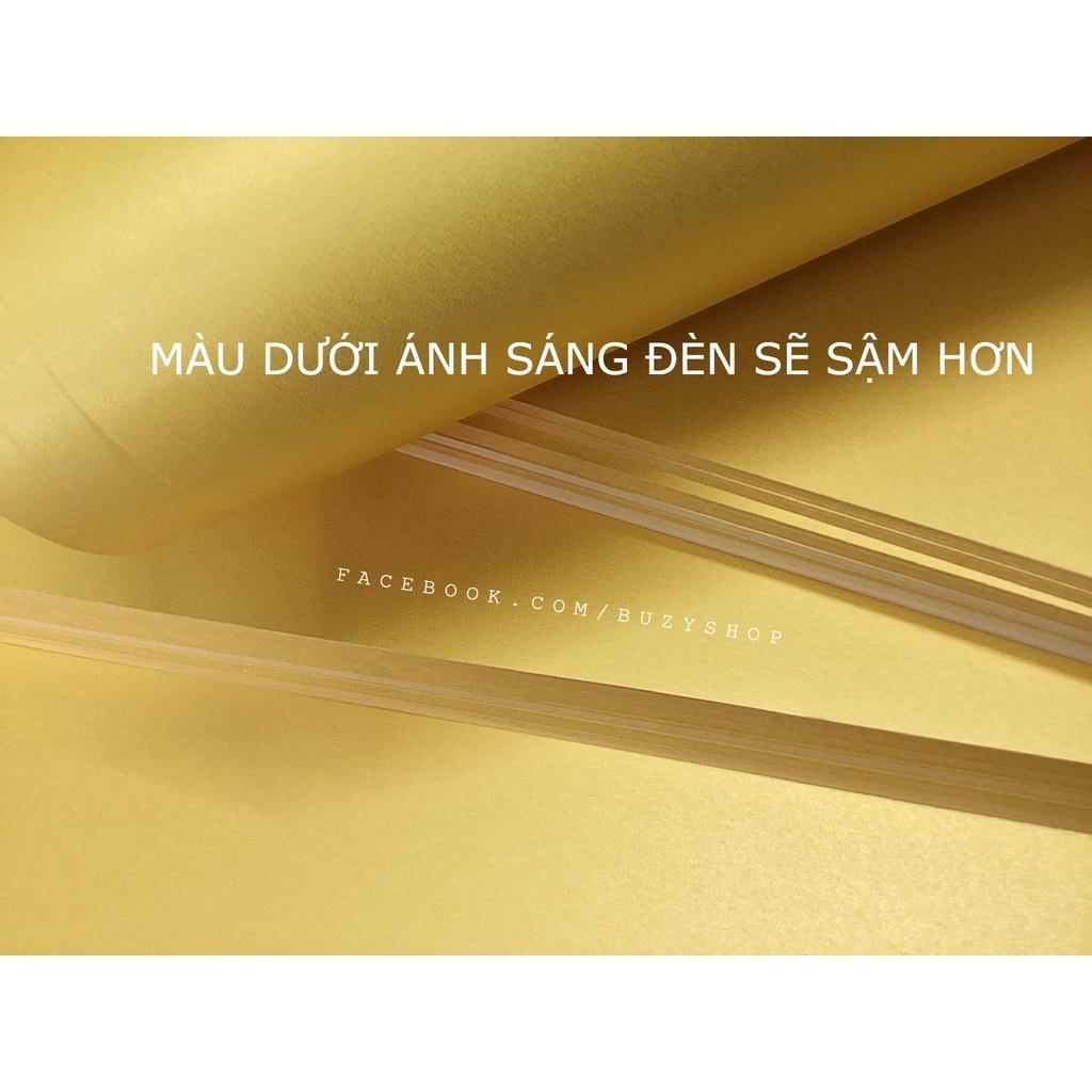 Giấy mỹ thuật, giấy nhũ vàng 2 mặt loại lớn làm thiệp, hoa background cưới