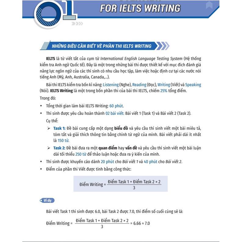 Sách IELTS cấp tốc - 20 ngày Writing (Bộ Sách IELTS Đầu Tiên Giúp Bạn Giảm 2/3 Thời Gian Ôn Thi)