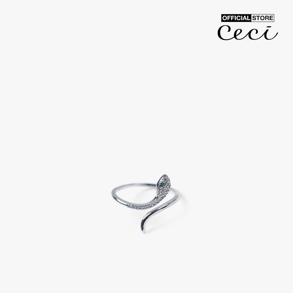 CECI - Nhẫn nữ dáng hở thiết kế rắn độc đáo CC2-01000188