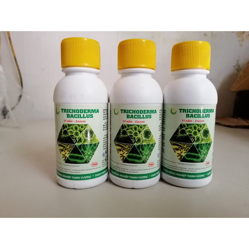 3 LỌ TRICHODERMA BACILLUS ỨC CHẾ NẤM, VI KHUẨN, TUYẾN TRÙNG