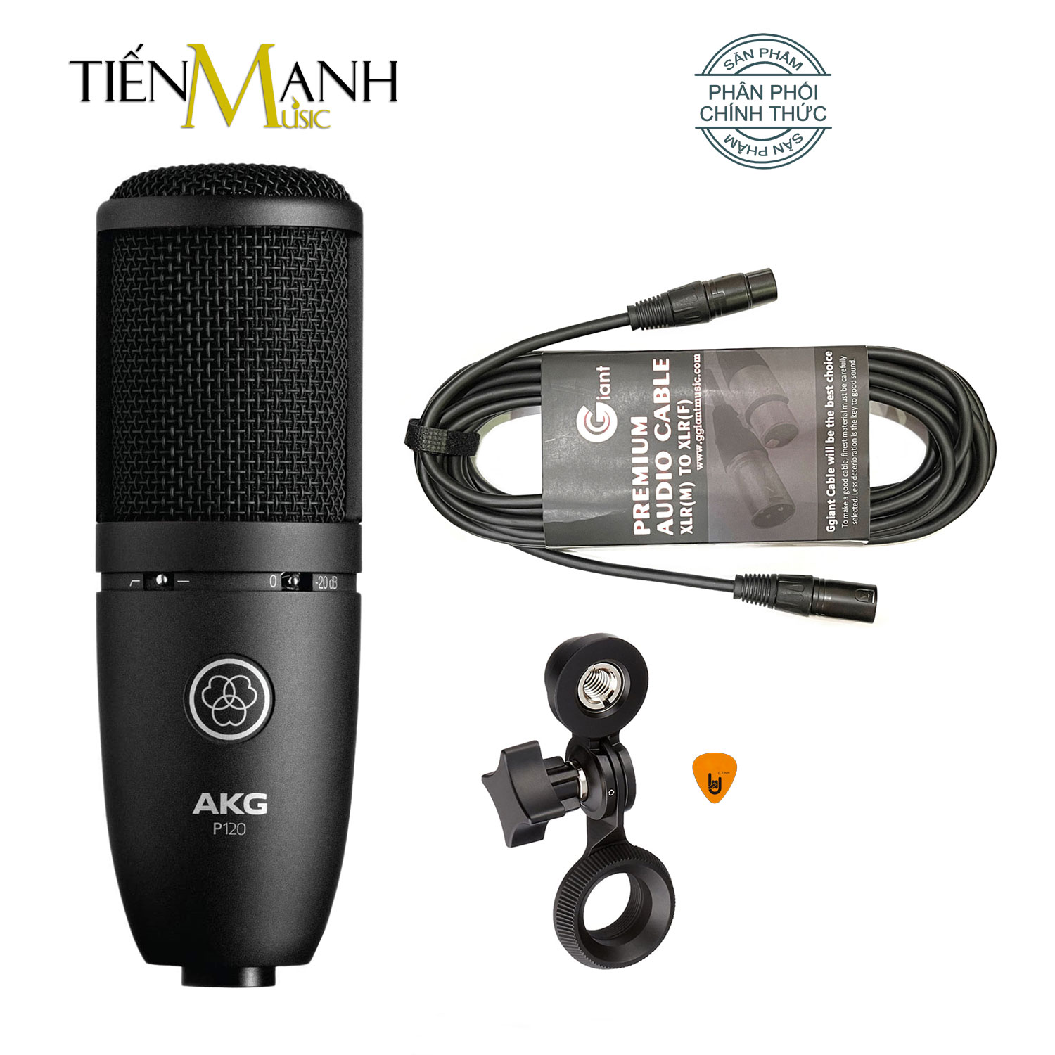 [Tặng Cable] Micro AKG P120 Mic Condenser Thu Âm Phòng Studio, Biểu Diễn Chuyên Nghiệp, Microphone Vocal Cardioid Hàng Chính Hãng