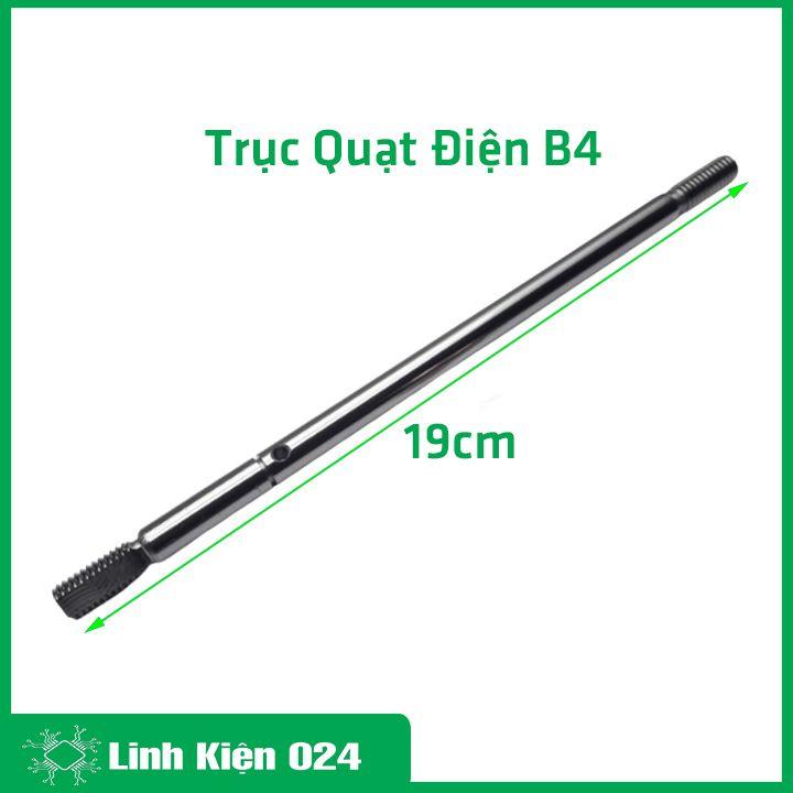 Bạc tròn, trục quay quạt điện B4 dài 19cm loại tốt