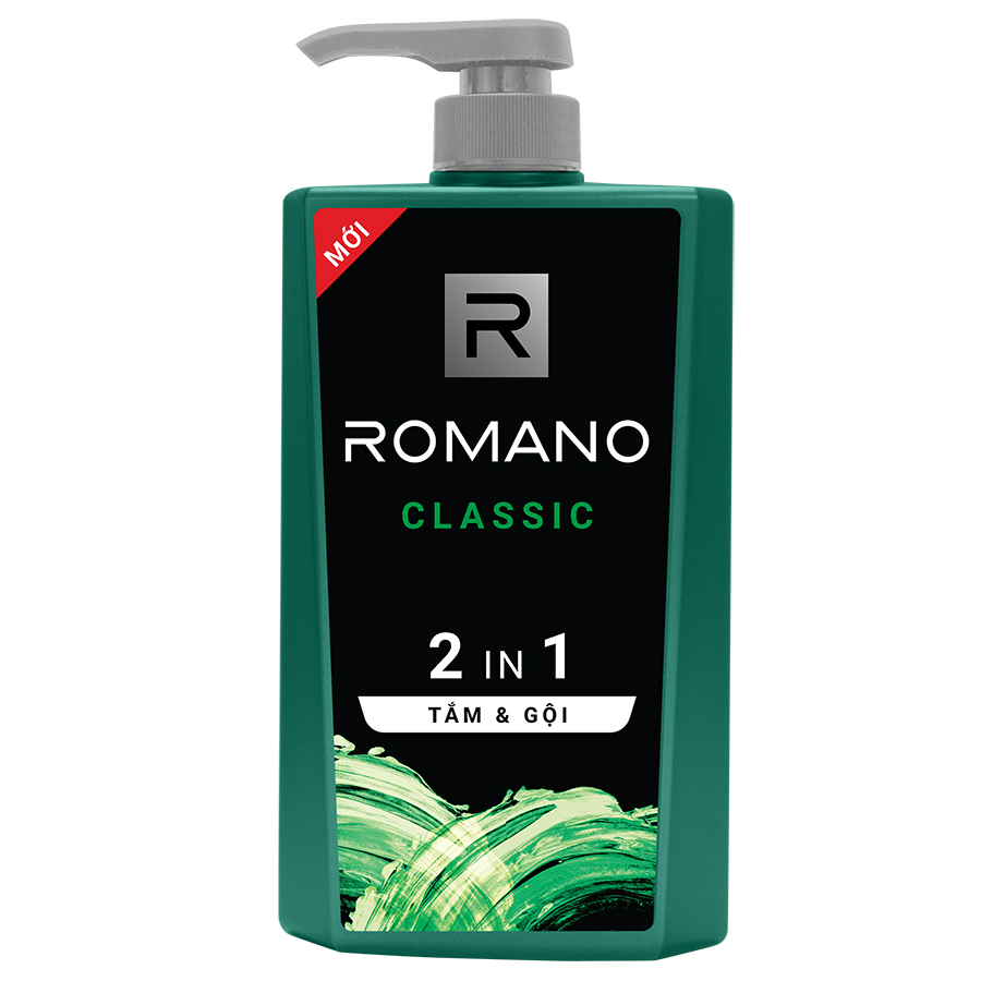 Dầu Tắm Gội 2 Trong 1 Dành Cho Nam Romano Classic