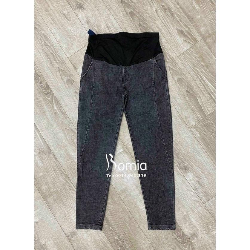 Quần Bò Bầu, Quần Jeans Bầu Hàng Mềm Đẹp Loại 1 Thời Trang Đủ Size- Đủ Màu Cho Mẹ Bầu (có chun chỉnh)