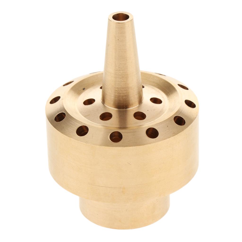 Brass Column Water Fountain Nozzle Spray Sprinkler Head Style Layer 0.5inch