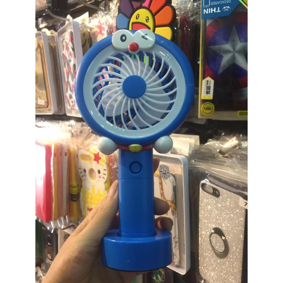 Quạt sạc tích điện Doremon cầm tay Mini Fan không có đèn