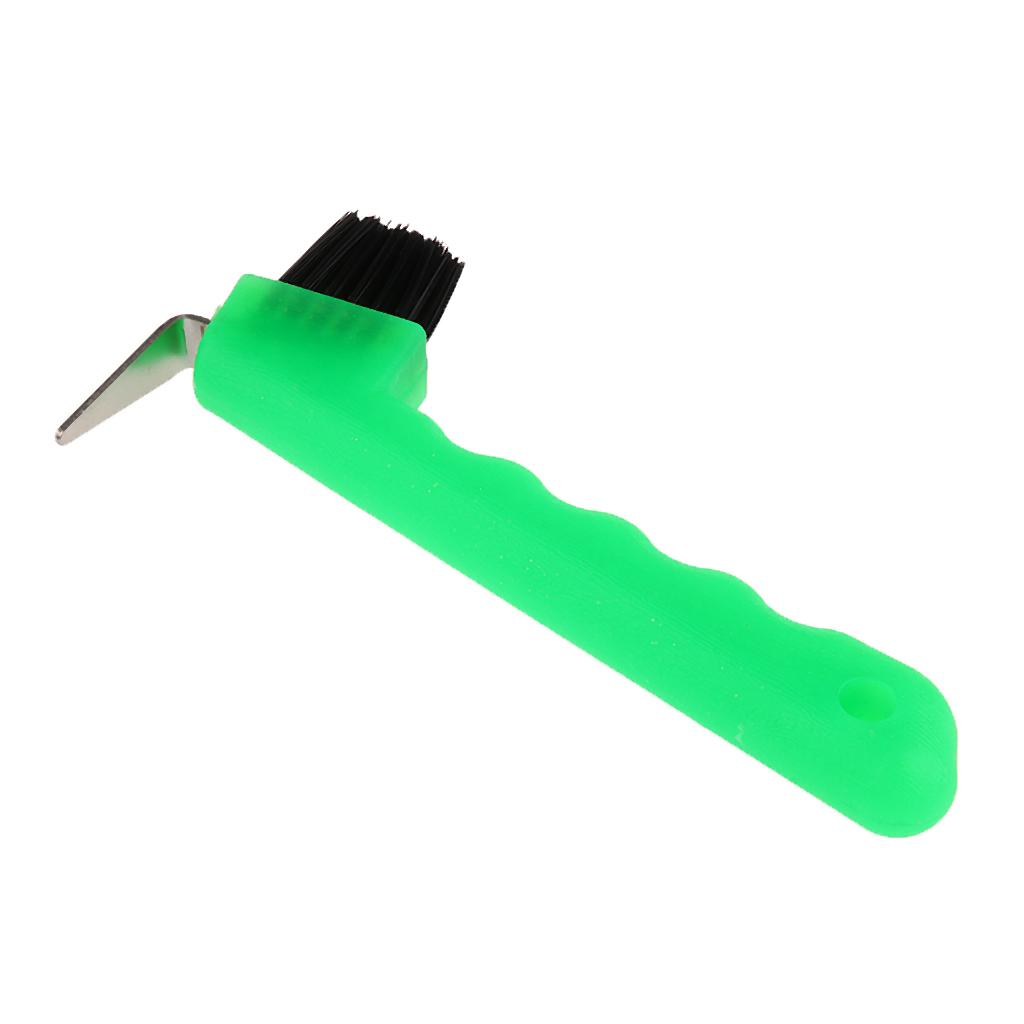 Hoof Pick with Brush Horse Grooming Equipment Tool Various Colors