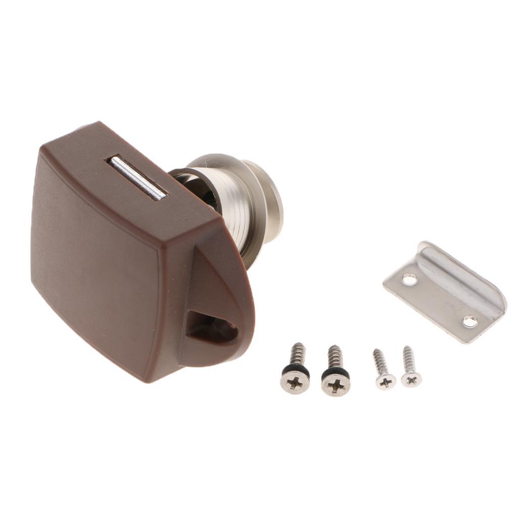4xKeyless Push Button Lock Yacht Rv Drawer Lock Cabinet Lock Cupboard Door