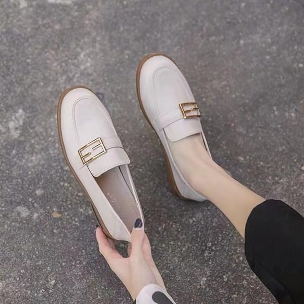 HÀNG MỚI CÓ SẴN Giày nữ búp bê xỏ lười moca loafer oxford nữ da mềm ảnh thật 3cm bệt