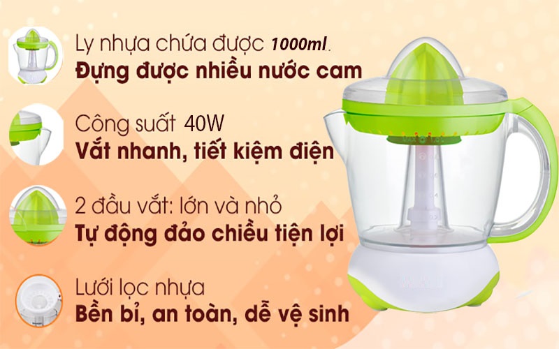 Máy Vắt Cam CJ-110 - Màu Ngẫu Nhiên - Hàng Chính Hãng