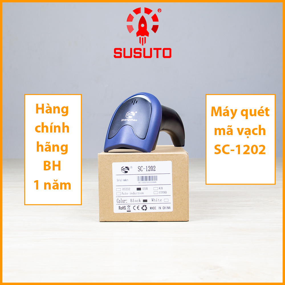 Máy Quét mã vạch cầm tay đơn tia SC-1202-1D (Hàng chính hãng)