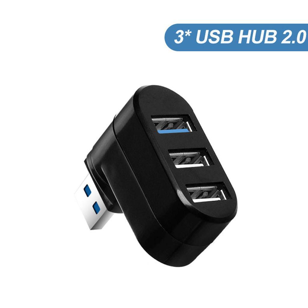 2X 3Ports USB 3.0 USB 2.0 HUB Adapter USB Hub Splitter for Air Pro PC Black