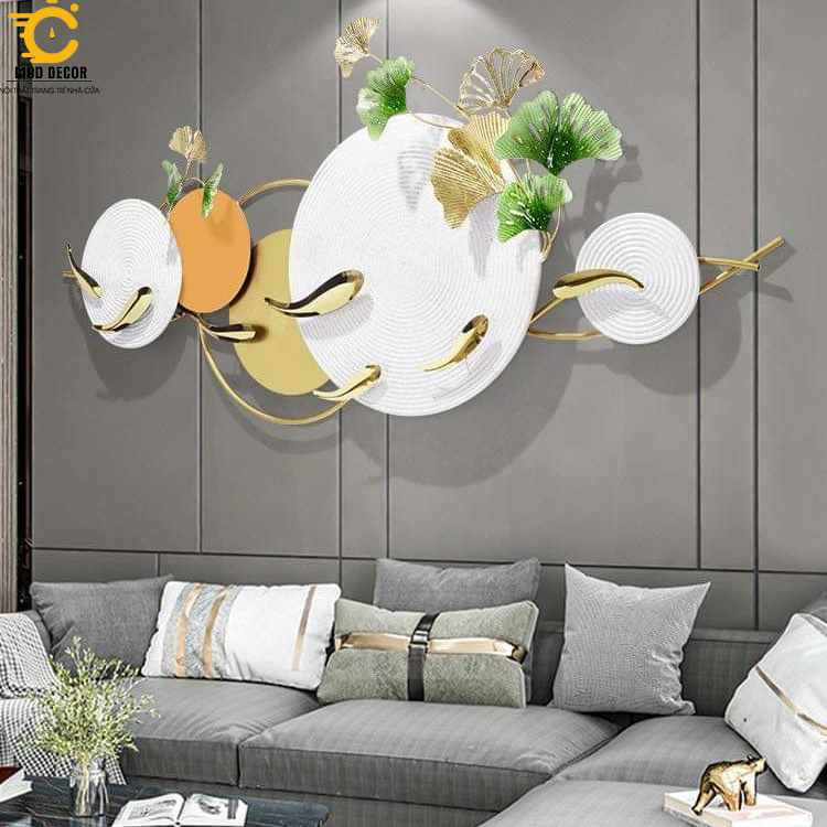 Tranh sắt treo tường trang trí MOD Decor, phong cách Bắc Âu nghệ thuật Lianzhang JJT mã 2393