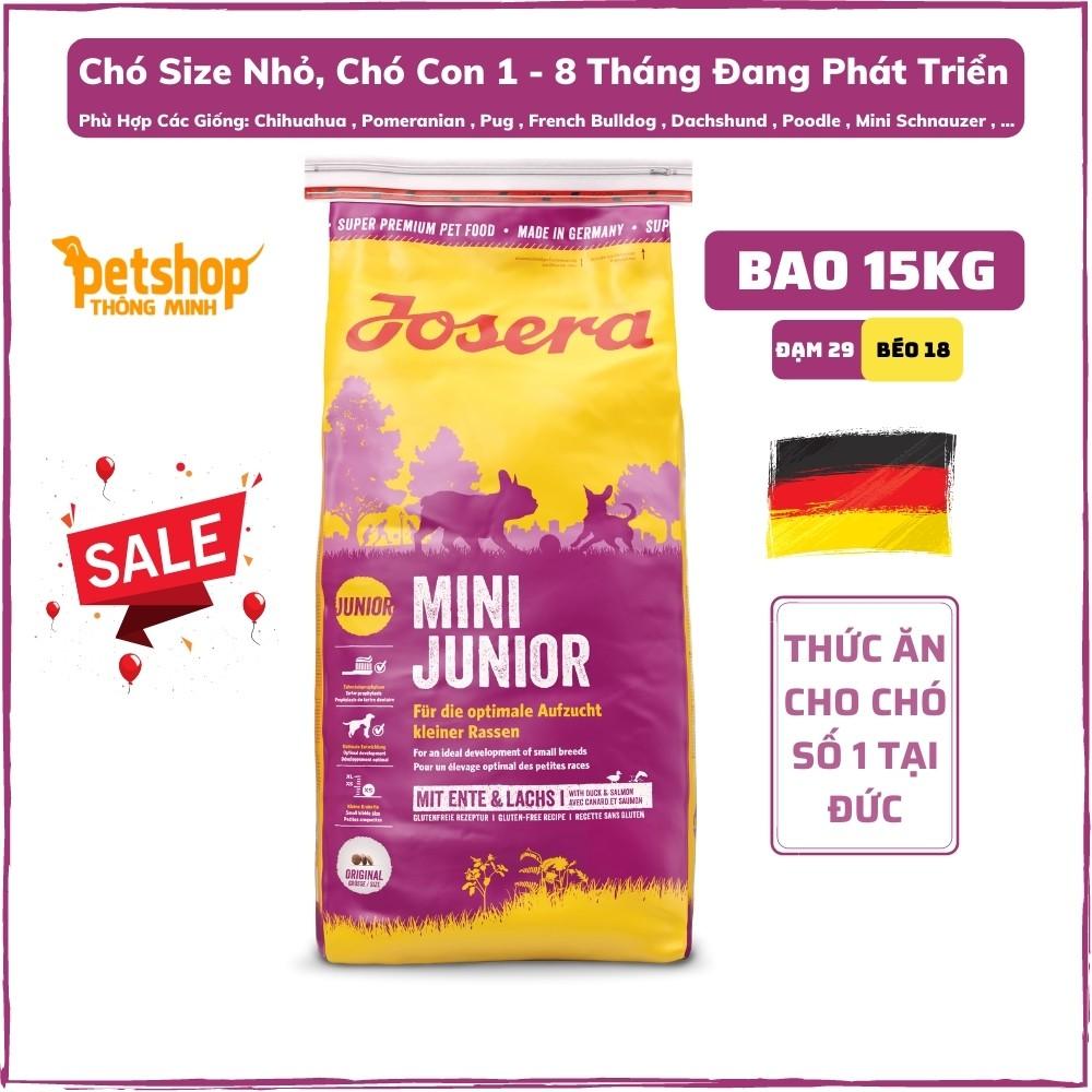 Thức Ăn Chó Cao Cấp Cho Các Giống Chó Size Mini Từ 1 Tháng Tuổi - Josera Mini Junior 15KG