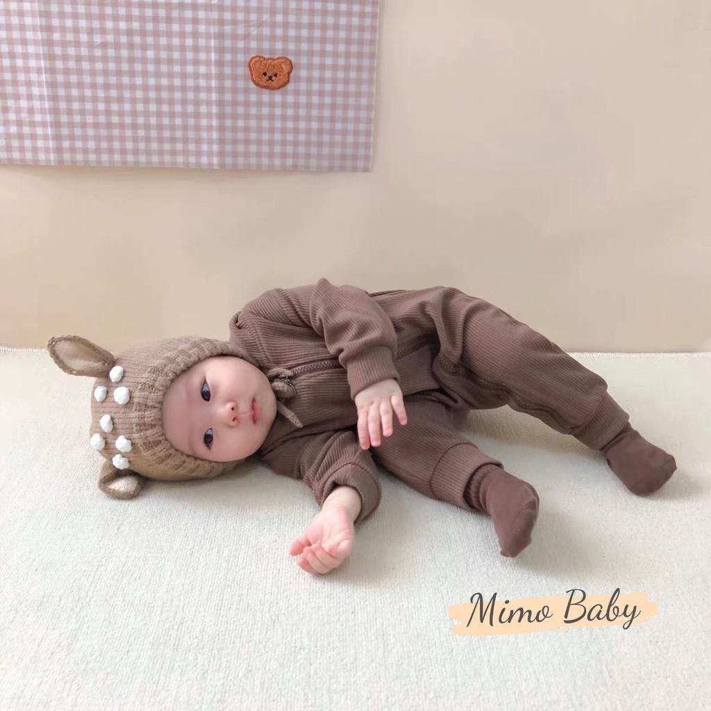 Mũ nón len hươu, nai đáng yêu cho bé 5m-2y mimo baby ML36
