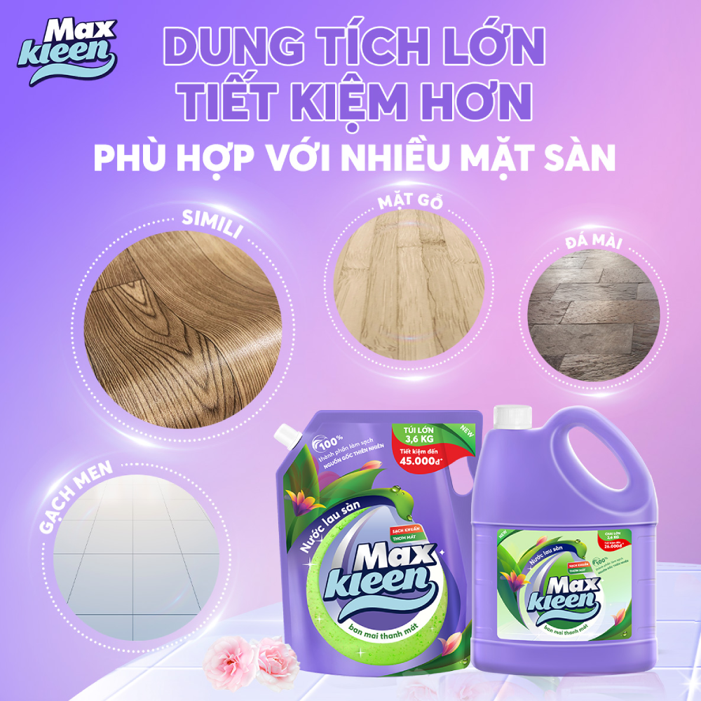 Chai Nước Lau Sàn Ban Mai Thanh Mát 3.6kg