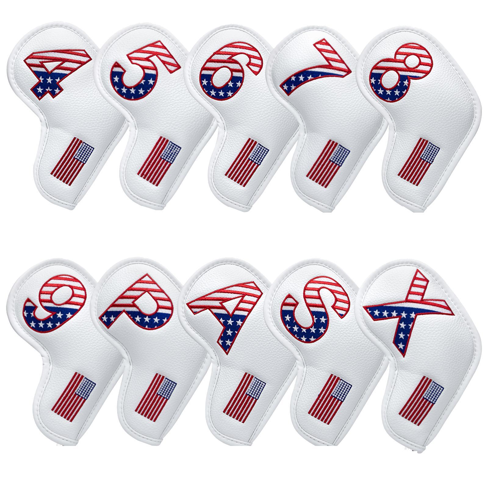 10x Golf Iron Headcover Club Head Cover Training Equipment 4-9,P,A,S,x