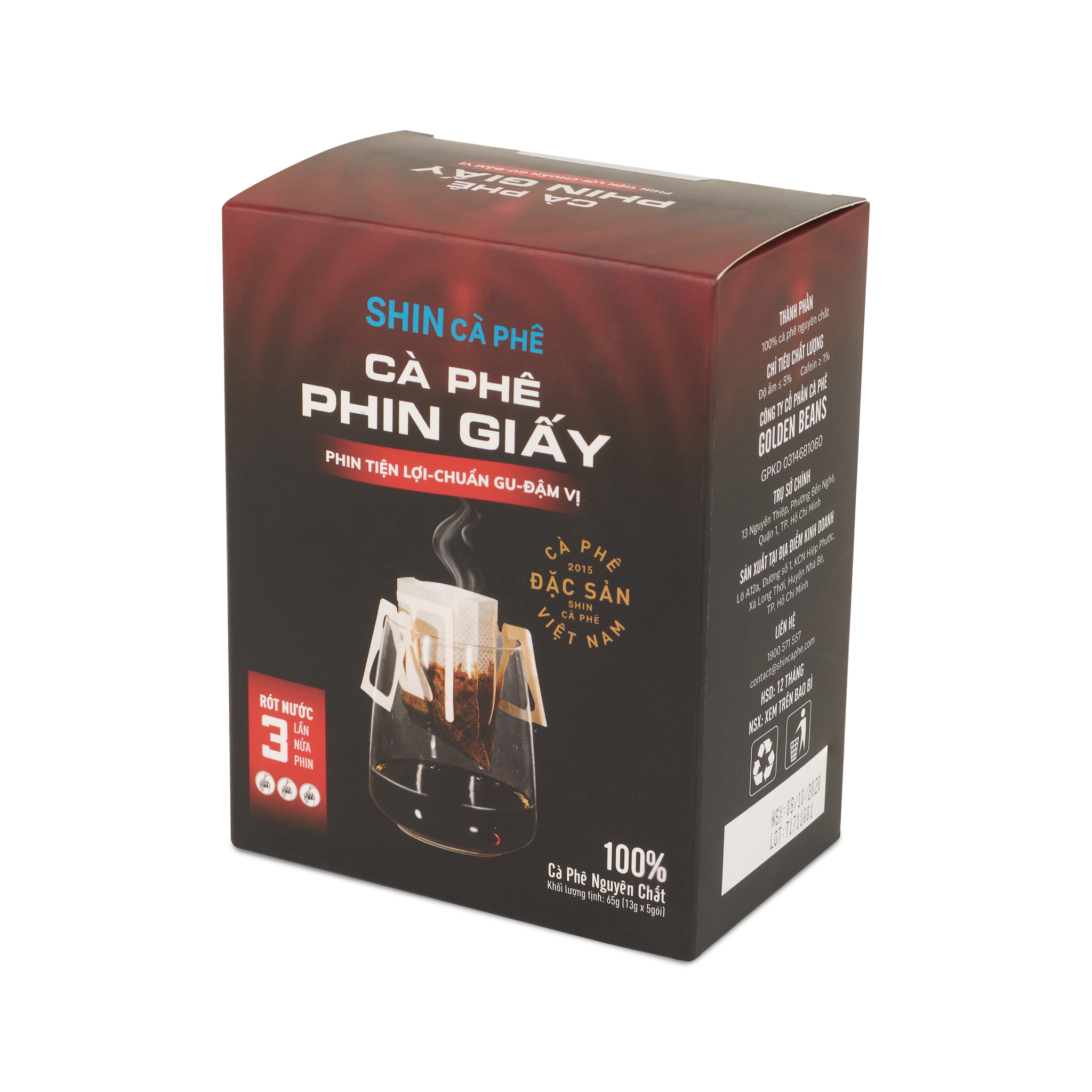 SHIN Cà Phê - Gu truyền thống - phin giấy tiện lợi