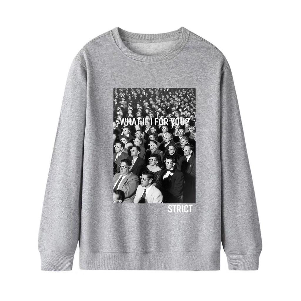 Áo dài tay STRICT NỈ BÔNG Unisex Phong Boutique Basic Sweater Ulzzang cặp đôi nam nữ form rộng oversize Hàn Quốc