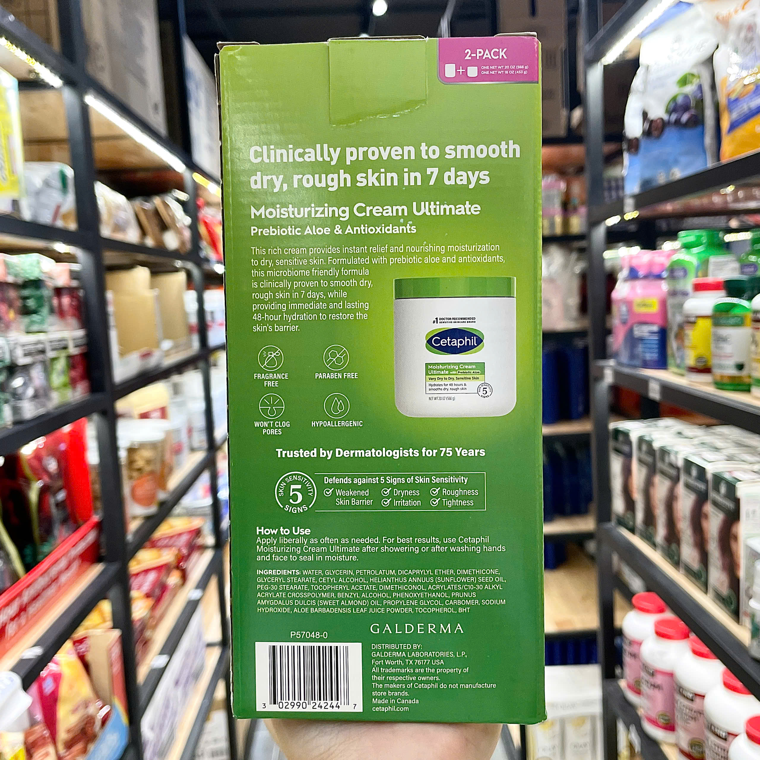 Kem dưỡng ẩm dưỡng da toàn thân Cetaphil Moisturizing Cream 566g - Nhập Khẩu Mỹ