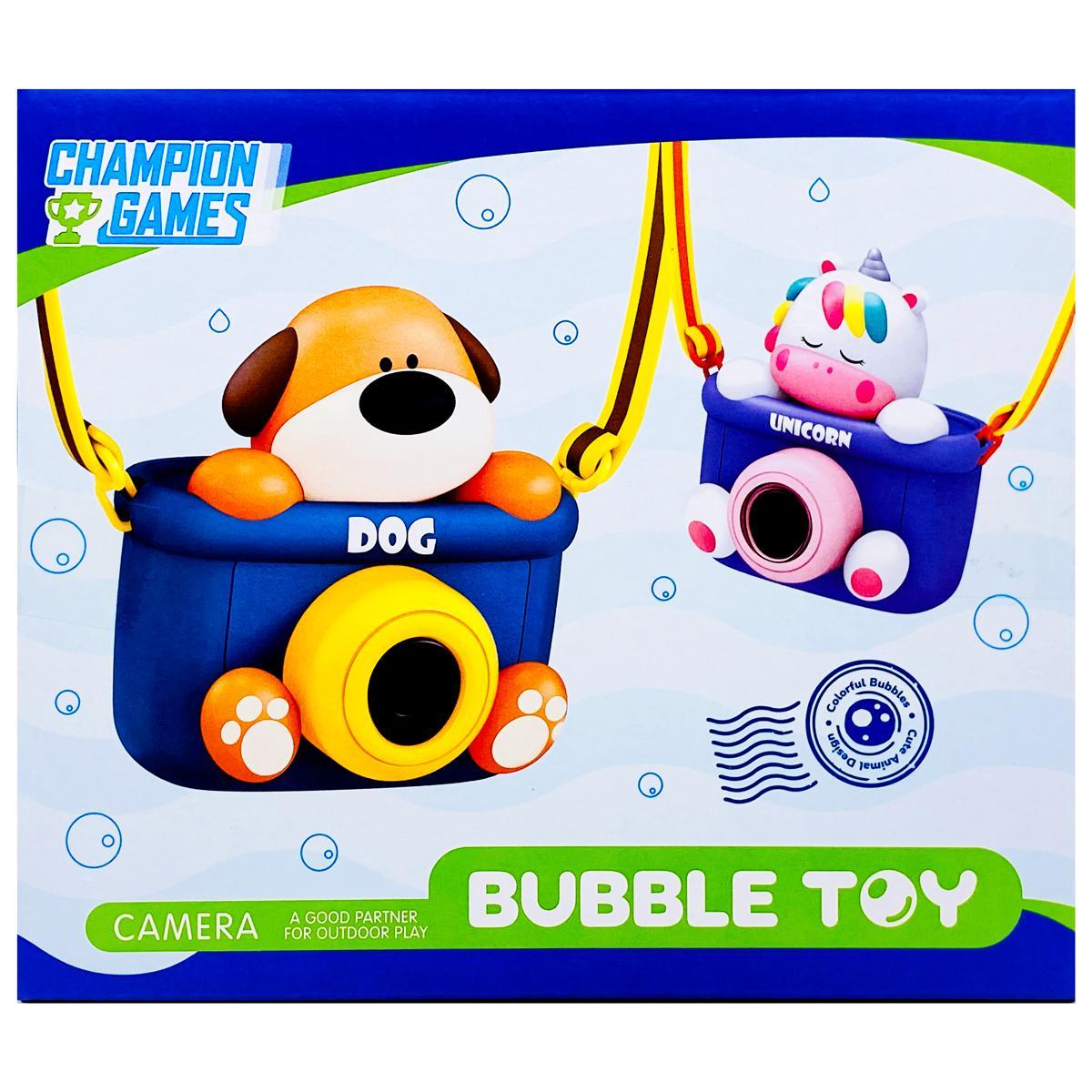 Đồ Chơi Máy Ảnh Phun Bong Bóng Kỳ Lân - Champion Games BBHG0093U