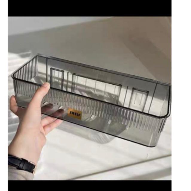 Kệ Đựng Đồ Dán Tường Hình Chữ Nhật nhựa Mica cao cấp