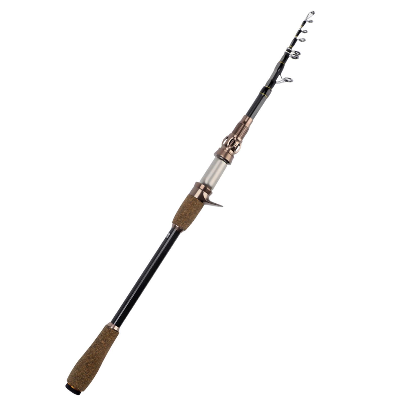 Fishing Rod, Carbon Fiber Casting Fishing Rod Lightweight Fly Fishing Rod for Bass Trout, Freshwater, Lure Fishing, Bass, Salmon