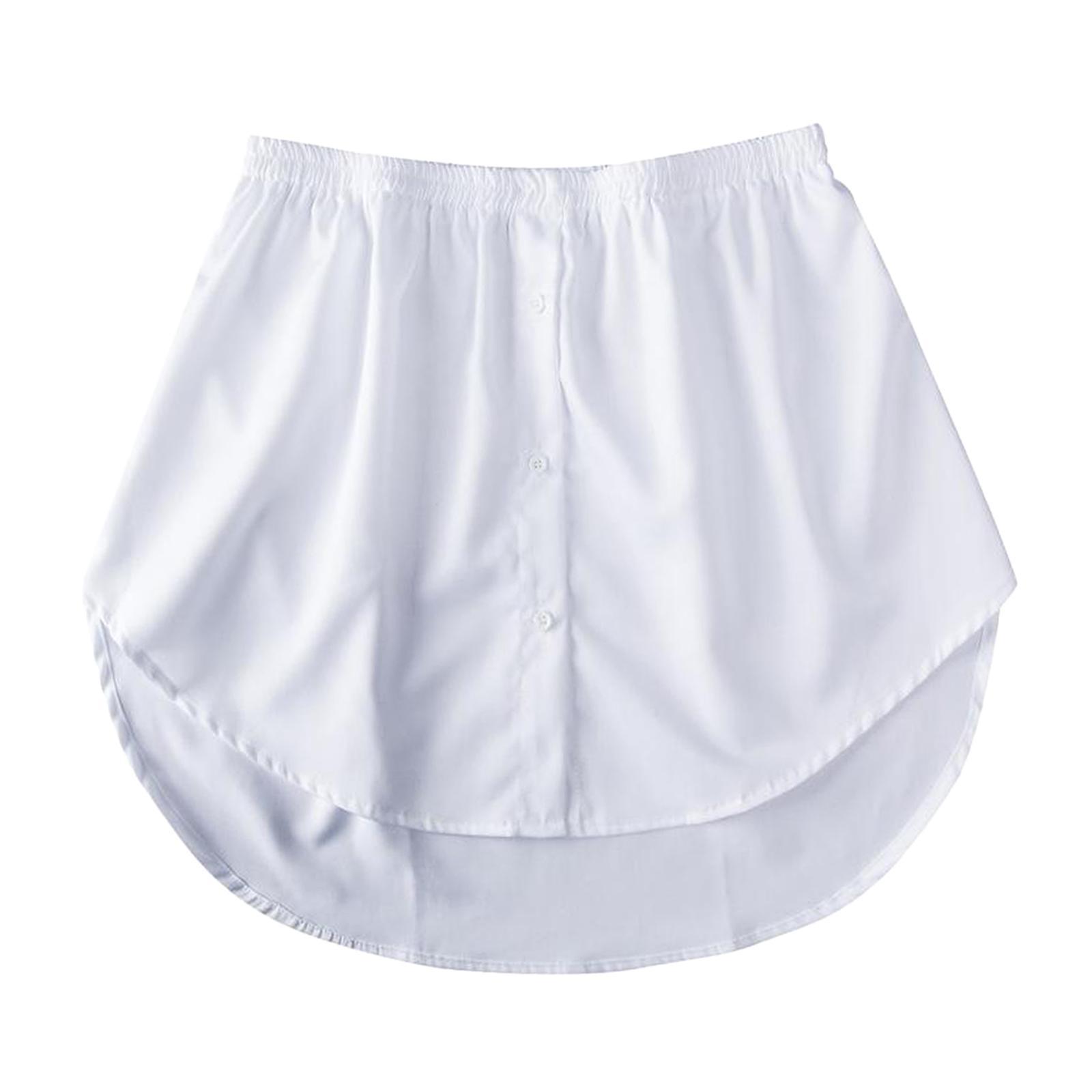 Detachable Fake False Shirt Hem Down Waist Skirt Sweater Vest Sweatshirt