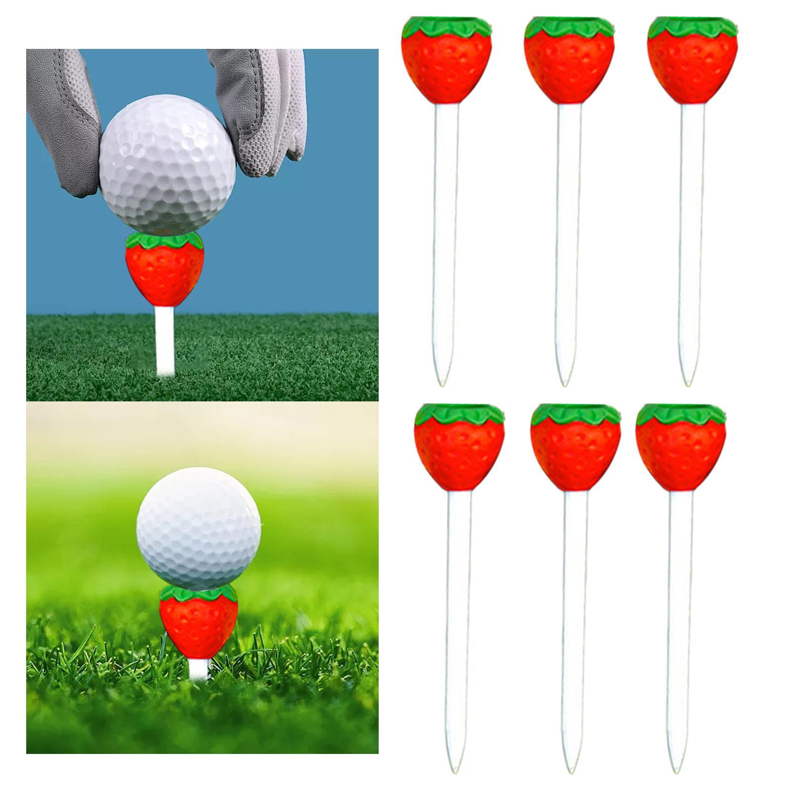 6x Golf Rubber Tees Golf Mat Tees Portable Gift for Golfer Men Women Easy to Use Golf tees golf Simulator Tees for Women Men garden