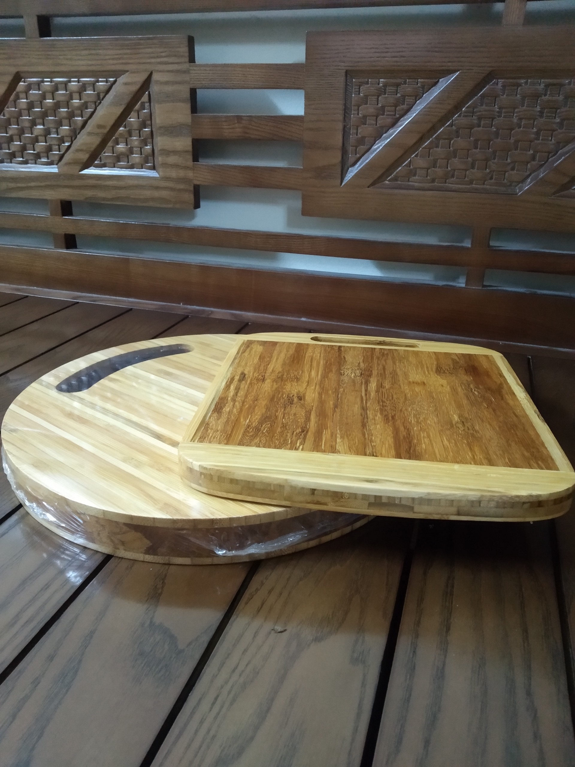 Thớt Tre Tròn, dùng được 2 mặt, tiện dụng, an toàn, handmade