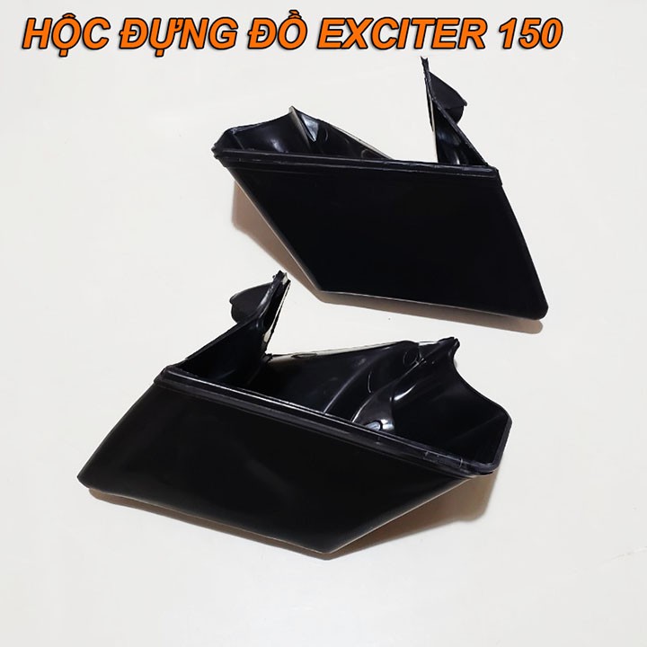 Bộ 2 hộc đựng đồ gắn xe máy Exciter nhựa ABS cứng chắc chắn