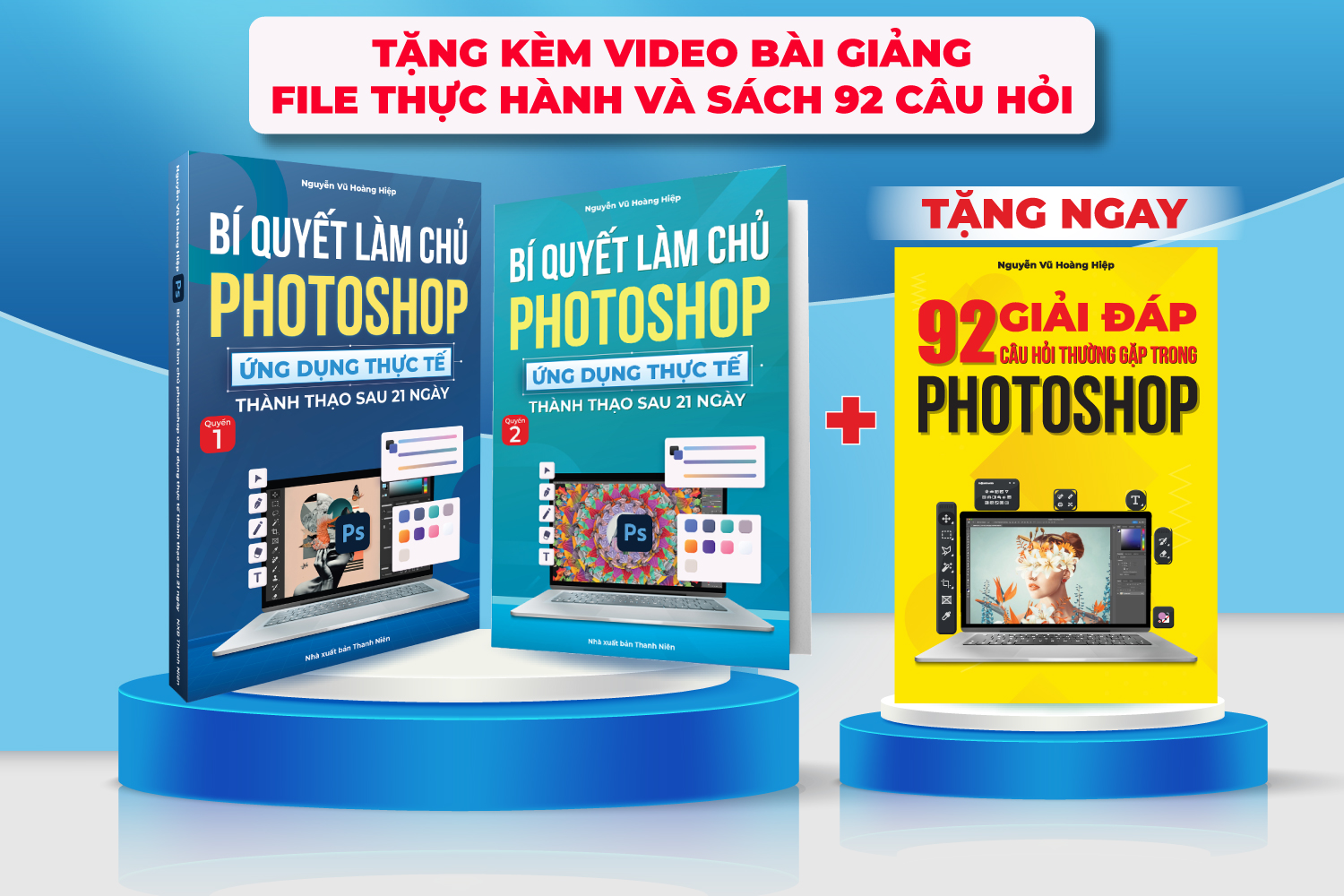 Sách Photoshop, Bộ 2 Cuốn Từ Cơ Bản Đến Nâng Cao, Tặng Video Hướng Dẫn + Sách Sổ Tay + Kho Tài Liệu