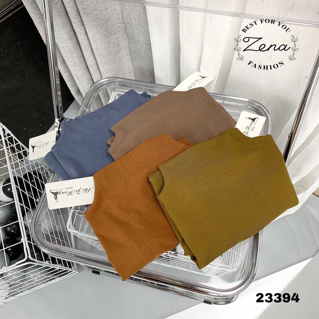 23394 A23394-Áo cotton c.leo trơn TK