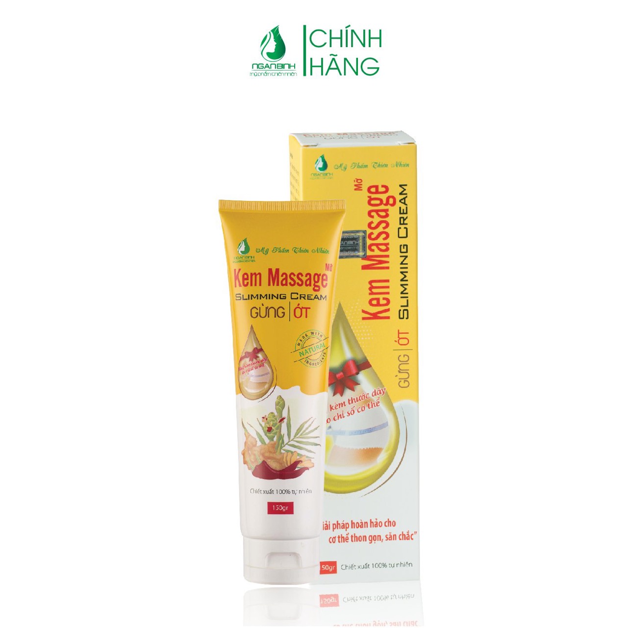 Kem Massage Gừng / Ớt Slimming Cream (150g)