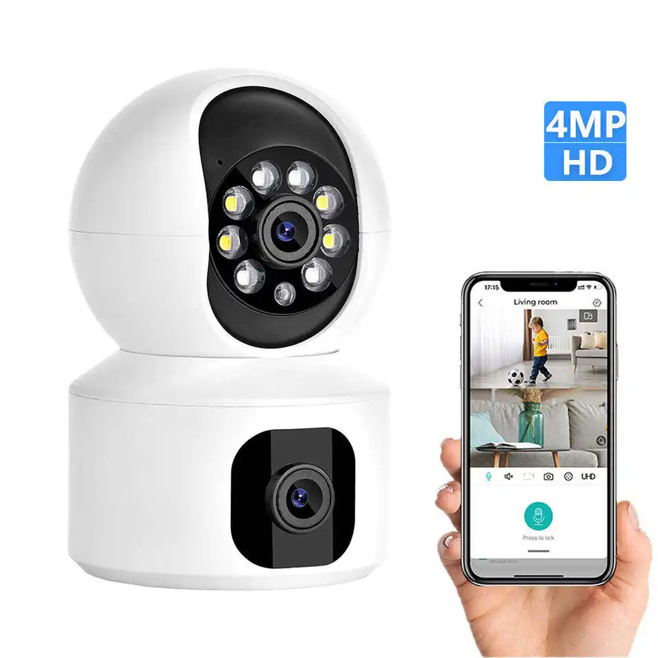 CAMERA 2 MẮT TRONG NHÀ YOOSEE YS2304 - 4.0MPX KẾT NỐI WIFI, XOAY 360 ĐỘ, ĐÀM THOẠI 2 CHIỀU - Hàng Chính Hãng