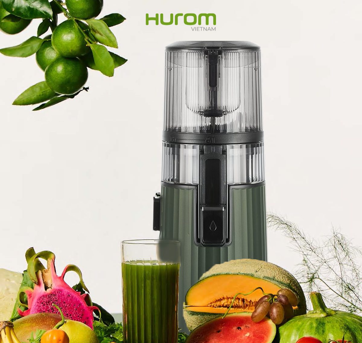 MÁY ÉP CHẬM HUROM H420 2024 - Hàng Chính Hãng - Bảo Hành 10 Năm Động Cơ
